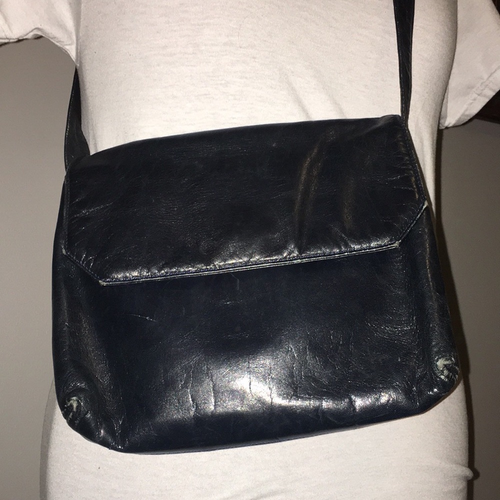 Vintage Navy Blue Bottega Veneta Purse